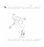 GARDE BOUE AVANT pour Kawasaki VERSYS 650 ABS 2010