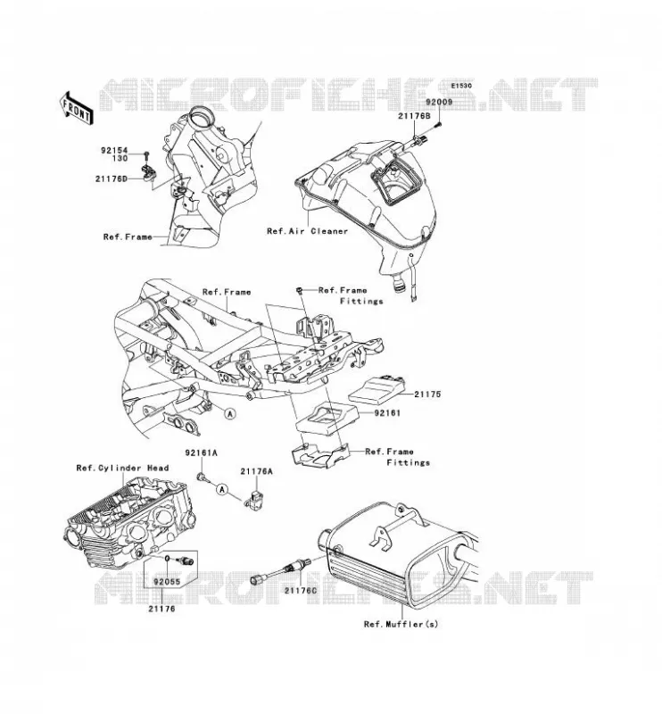 INJECTION CARBURANT Kawasaki MOTOS 650 2011 VERSYS 650 ABS  KLE650DBF