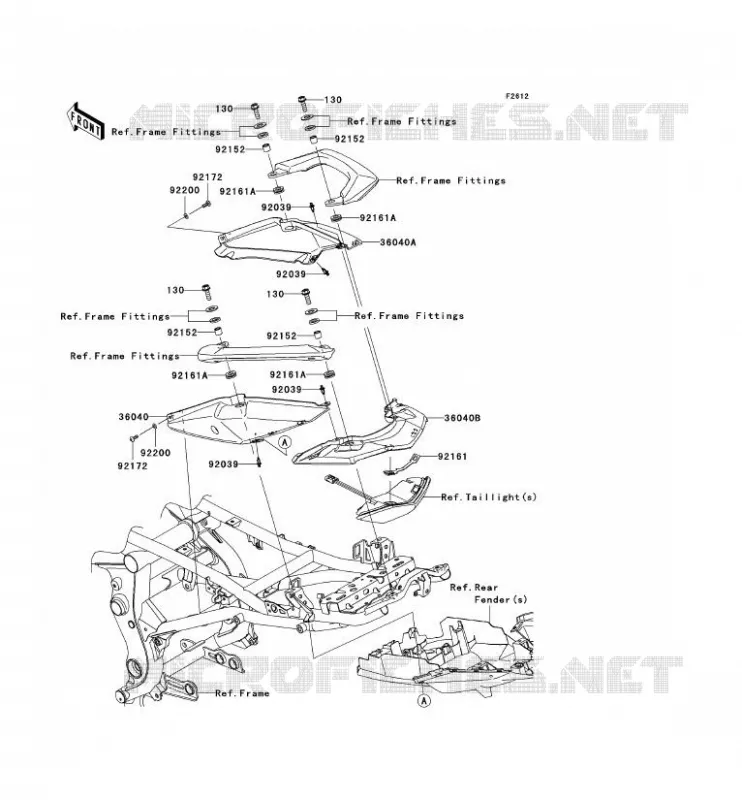 HOUSSE SELLE Kawasaki MOTOS 650 2011 VERSYS 650 ABS  KLE650DBF