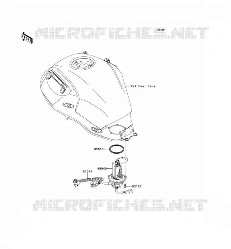 POMPE A ESSENCE Kawasaki MOTOS 650 2013 VERSYS 650 ABS  KLE650DDF