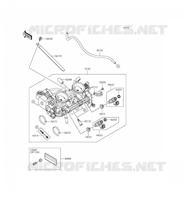 CARBU Kawasaki MOTOS 650 2015 VERSYS 650  KLE650EFF