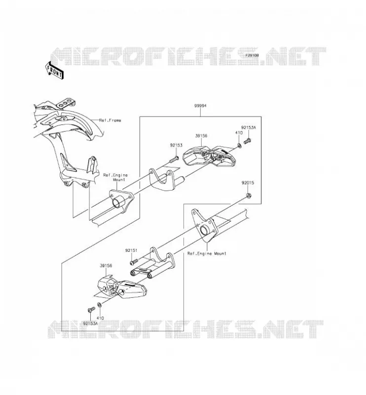 ACCESSOIRE (PROTECTION MOTEUR) Kawasaki MOTOS 650 2015 VERSYS 650  KLE650EFF