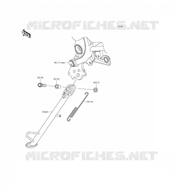 BEQUILLES Kawasaki MOTOS 650 2015 VERSYS 650 ABS  KLE650FFF