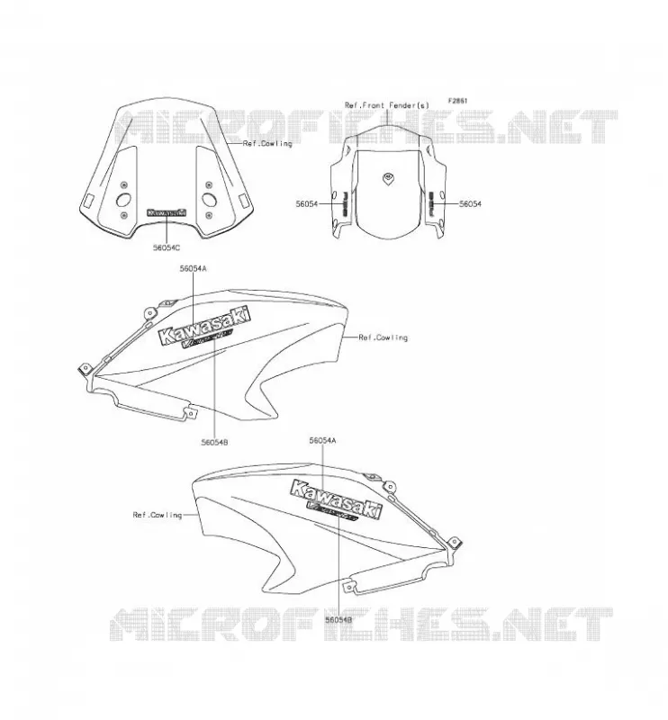 STICKER(YELLOW) Kawasaki MOTOS 650 2015 VERSYS 650 ABS  KLE650FFF