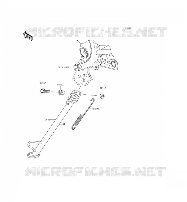 BEQUILLES Kawasaki MOTOS 650 2015 VERSYS 650 ABS  KLE650FFF