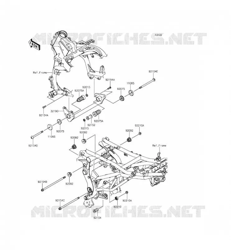 SUPPORT MOTEUR Kawasaki MOTOS 650 2015 VERSYS 650 ABS  KLE650FFF