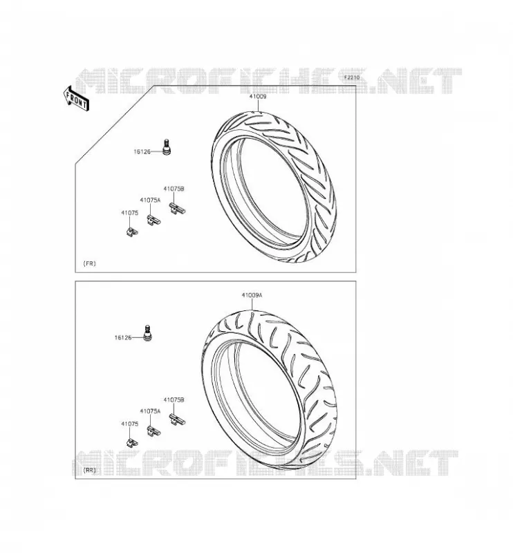 ROUE/PNEUS Kawasaki MOTOS 650 2015 VERSYS 650 ABS  KLE650FFF