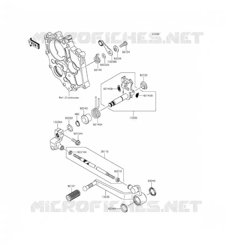 SELECTEUR Kawasaki MOTOS 650 2015 VERSYS 650 ABS  KLE650FFF