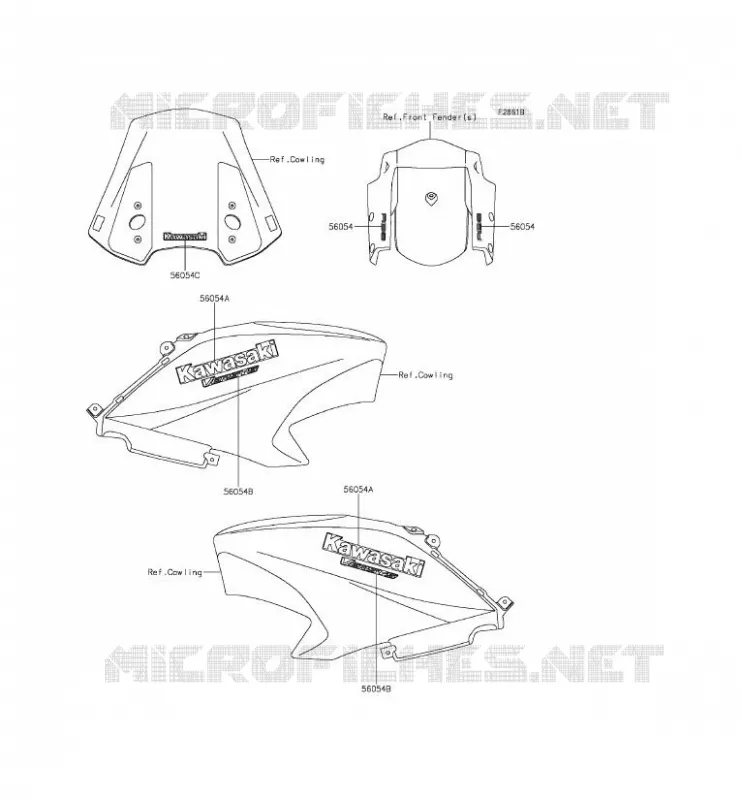 STICKER(WHITE)(CA,US) Kawasaki MOTOS 650 2015 VERSYS 650 ABS  KLE650FFF