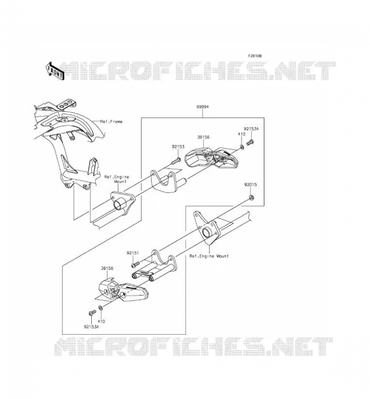 ACCESSOIRE (PROTECTION MOTEUR) Kawasaki MOTOS 650 2015 VERSYS 650 ABS  KLE650FFF