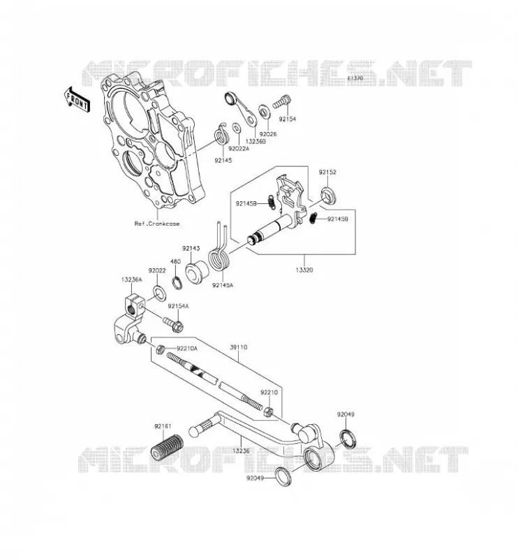 SELECTEUR Kawasaki MOTOS 650 2015 VERSYS 650 ABS  KLE650FFF