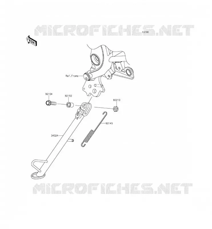 BEQUILLES Kawasaki MOTOS 650 2016 VERSYS 650 ABS  KLE650FGF
