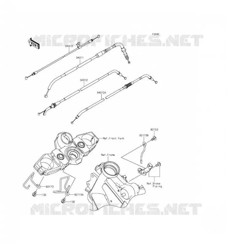 CABLES Kawasaki MOTOS 650 2016 VERSYS 650 ABS  KLE650FGF