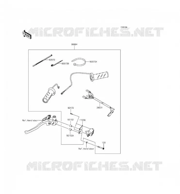 ACCESSOIRE (POIGNEES CHAUFFANTES) Kawasaki MOTOS 650 2016 VERSYS 650 ABS  KLE650FGF