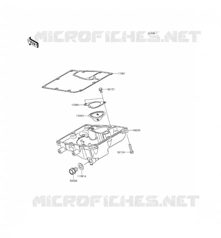 CARTER INFERIEUR Kawasaki MOTOS 650 2016 VERSYS 650 ABS  KLE650FGF