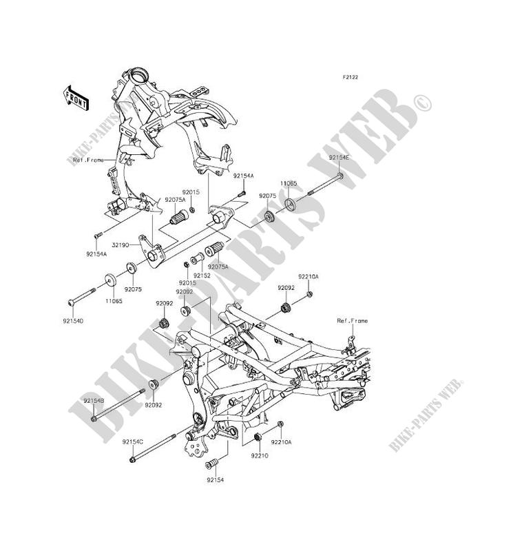 SUPPORT MOTEUR pour Kawasaki VERSYS 650 ABS 2016