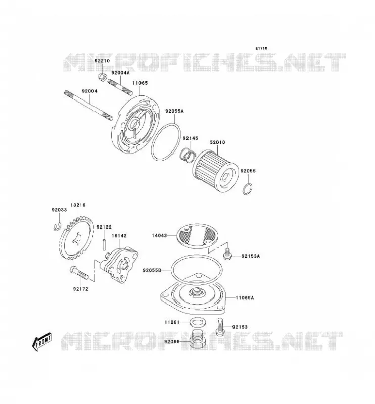 POMPE A HUILE Kawasaki TOUT-TERRAIN 125 2004 KLX125L  KLX125-B2