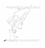 GARDE BOUE ARRI&Egrave;RE pour Kawasaki KLX125L 2006