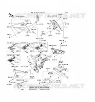CACHE LAT&Eacute;RAL/GARDE CHAINE pour Kawasaki KLX125 2012