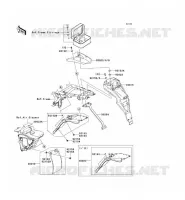 GARDE BOUE ARRI&Egrave;RE pour Kawasaki KLX125 2012
