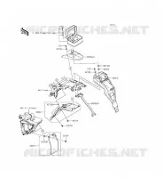 GARDE BOUE ARRI&Egrave;RE pour Kawasaki KLX125 2014