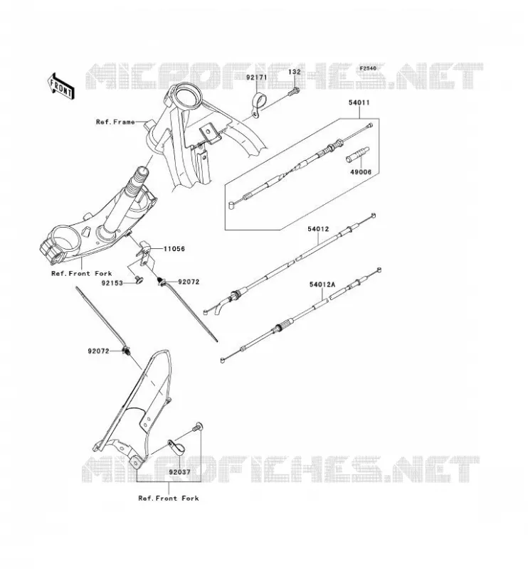 CABLES Kawasaki MOTOS 125 2013 D-TRACKER 125  KLX125DDF