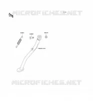 BEQUILLES pour Kawasaki KLX250R 1993