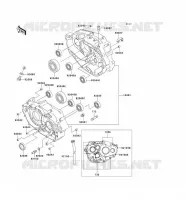 CARTER MOTEUR(S) pour Kawasaki KLX250R 1993