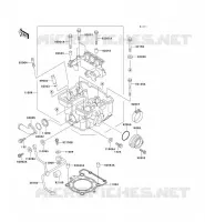 CULASSE pour Kawasaki KLX250R 1993