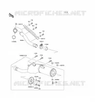 &Eacute;CHAPPEMENT pour Kawasaki KLX250R 1993