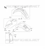 GARDE BOUE pour Kawasaki KLX250R 1993