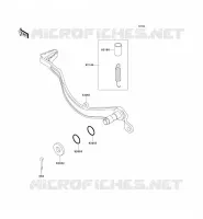 PEDALE DE FREIN pour Kawasaki KLX250R 1993