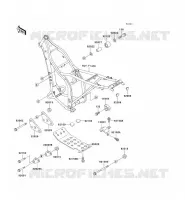 PIECE DE CADRE (COUVERTURE) pour Kawasaki KLX250R 1993