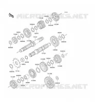 TRANSMISSION pour Kawasaki KLX250R 1993