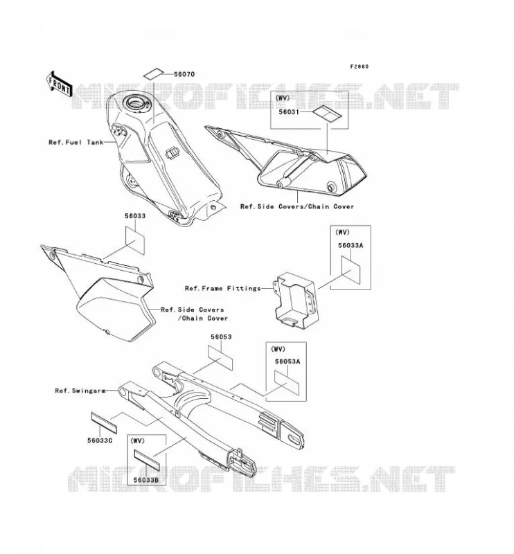 LABEL Kawasaki TOUT-TERRAIN 250 2009 KLX250  KLX250S9F