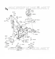 PIECE DE CADRE (COUVERTURE) pour Kawasaki KLX250 2010