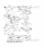 CACHE LAT&Eacute;RAL/GARDE CHAINE pour Kawasaki KLX250 2011