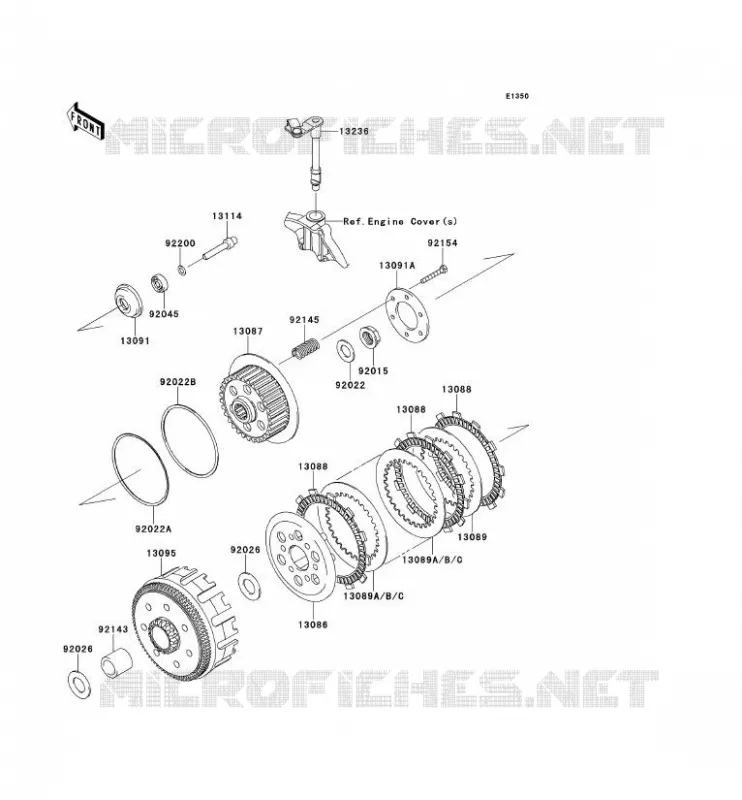 EMBRAYAGE Kawasaki TOUT-TERRAIN 250 2012 KLX250  KLX250SCF