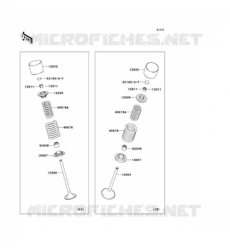 SOUPAPE Kawasaki TOUT-TERRAIN 250 2012 KLX250  KLX250SCF