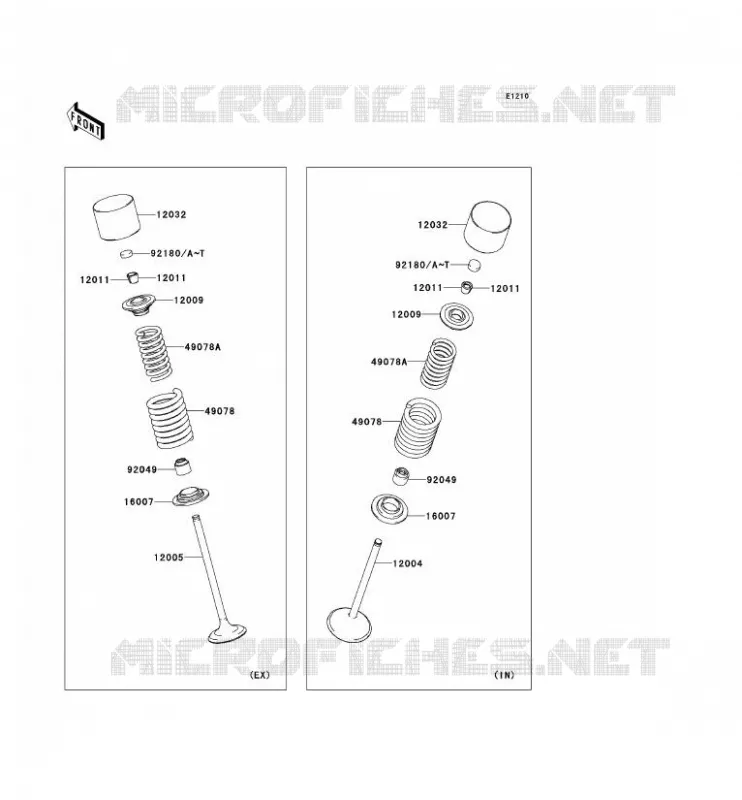 SOUPAPE Kawasaki TOUT-TERRAIN 250 2012 KLX250  KLX250SCF
