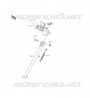 BEQUILLES pour Kawasaki KLX250 2015