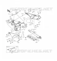 CACHE LAT&Eacute;RAL/GARDE CHAINE pour Kawasaki KLX250 2015