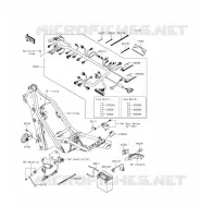 CHASSIS EQUIPMENT ELECTRIQUE pour Kawasaki KLX250 2015