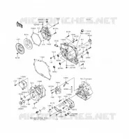 COUVERCLES MOTEUR pour Kawasaki KLX250 2015