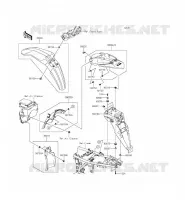 GARDE BOUE pour Kawasaki KLX250 2015