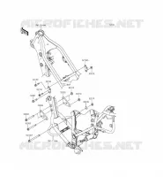 SUPPORT MOTEUR pour Kawasaki KLX250 2015