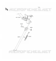 BEQUILLES pour Kawasaki KLX250S 2009