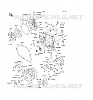 COUVERCLES MOTEUR pour Kawasaki KLX250S 2009