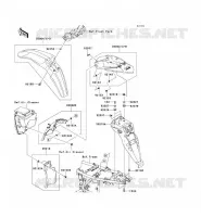 GARDE BOUE pour Kawasaki KLX250S 2009
