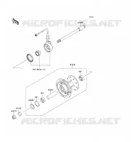MOYEU AVANT pour Kawasaki KLX250S 2009
